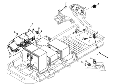 Electrical Diagram and Parts List for RZT-S42ZERO (17AVCEDS710-17WVCEDS710)(2013) Cub Cadet Lawn Tractor